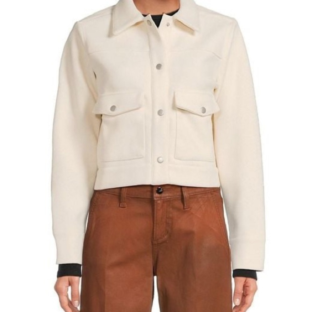 Joe's Jeans
Women's White Cropped Shirt Jacket